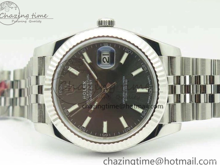 Jubilee New Best Version Stick Markers REF Gray 1:1 Edition Bracelet DateJust Dial SS 126334 A3235 On 0807
